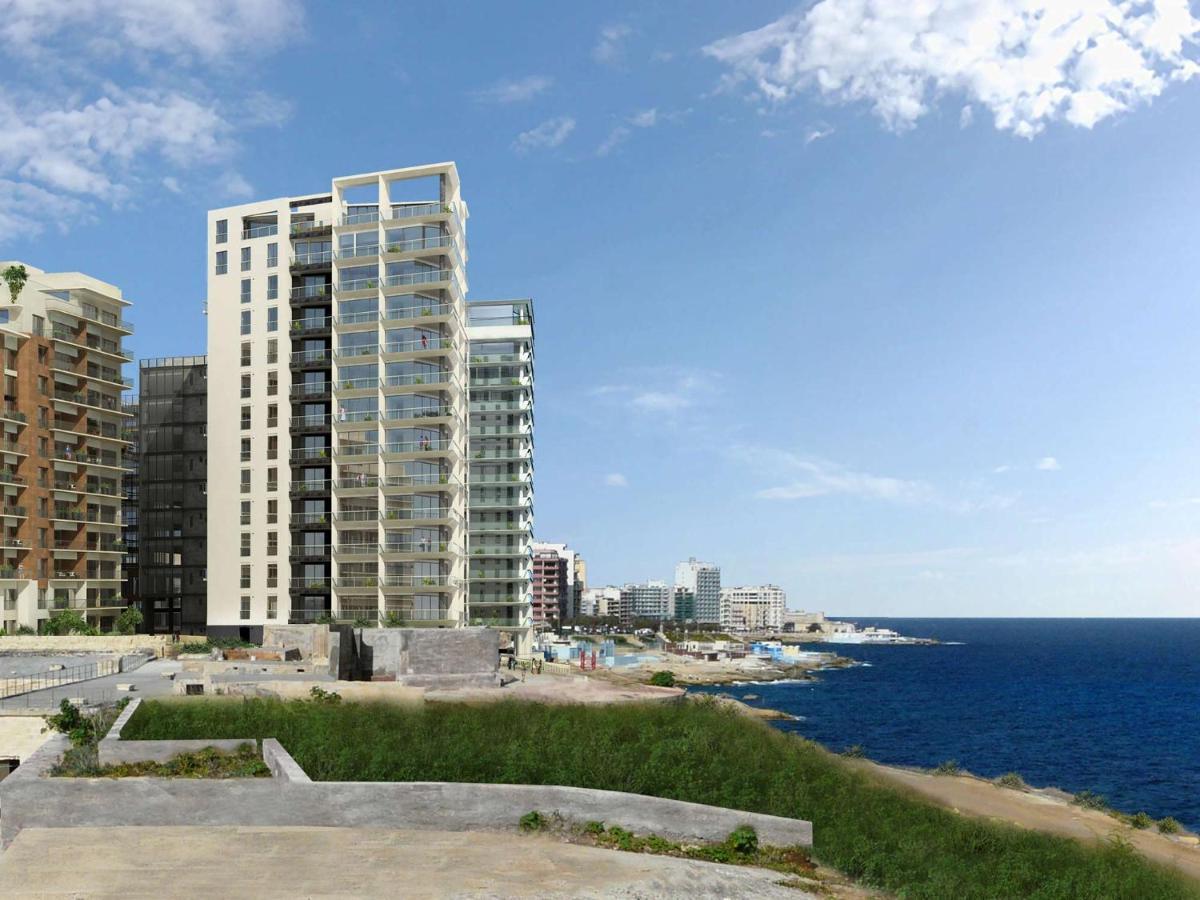 Luxury Apt W/ Side Seaviews And Pool, Top Location Sliema Exterior photo